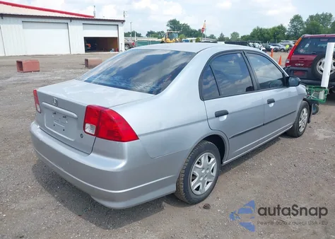 2004 Honda Civic Vp from USA, damaged, VIN 2HGES16314H626649